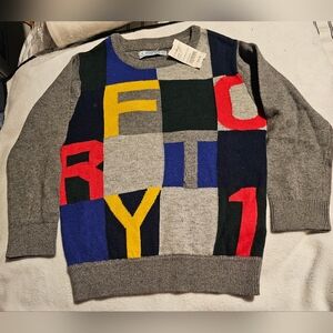 Mayoral Multi-Block Crew Sweater from a Boutique, Size 4 Boys, NEW WITH TAGS!